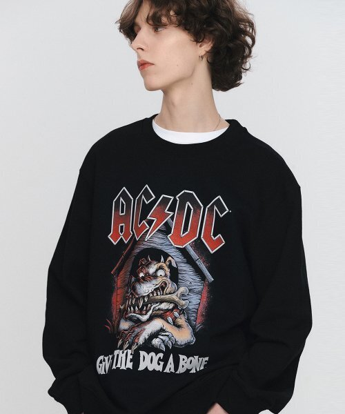 Bravado(ブラヴァド)の「ACDC Dog A Bone 2 Sweatshirt BK (BRENT2327)(スウェット・メンズ・その他・M/L/XL)」の2枚目の写真