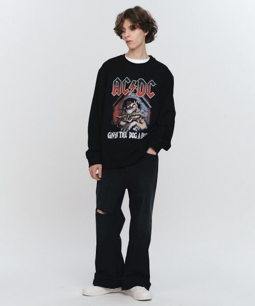 Bravado(ブラヴァド)の「ACDC Dog A Bone 2 Sweatshirt BK (BRENT2327)(スウェット・メンズ・その他・M/L/XL)」の3枚目の写真