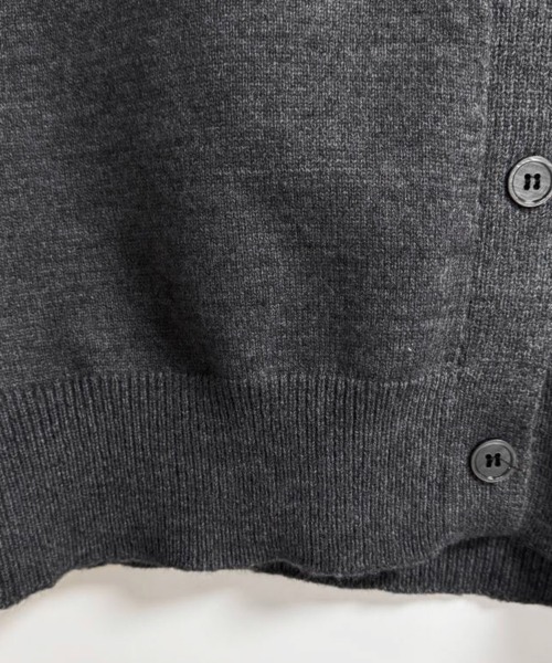 ONEP STAR（ワンピスター）の「配色切替ニットカーディガン（カーディガン/ボレロ・レディース・パープル/イエロー×グレー/グレー・FREE）」の11枚目の写真