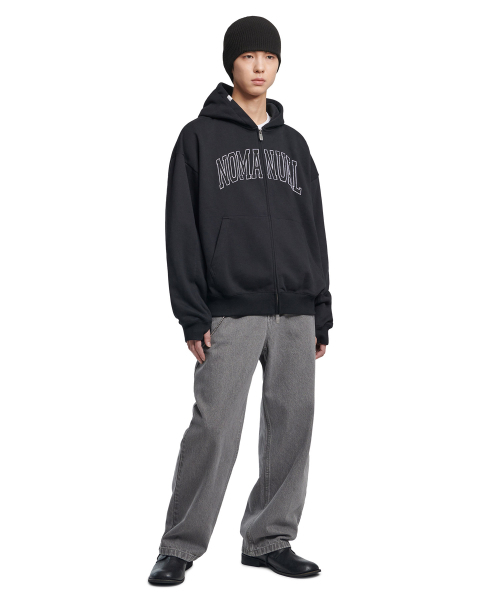 NOMANUAL(NOMANUAL)の「B.A HOODED ZIP-UP - BLACK(パーカー・レディース・その他・SMALL/MEDIUM/LARGE/X-LARGE)」の3枚目の写真