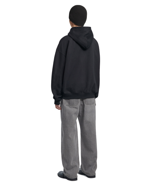 NOMANUAL(NOMANUAL)の「B.A HOODED ZIP-UP - BLACK(パーカー・レディース・その他・SMALL/MEDIUM/LARGE/X-LARGE)」の4枚目の写真