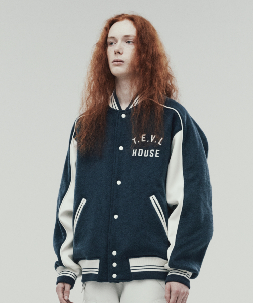 THEVINYLHOUSE(ザバイニルハウス)の「WOOL VARSITY JACKET BLUE (VH2DWUB901A)(スタジャン・レディース・その他・S/M/L)」の2枚目の写真