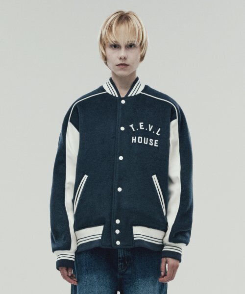 THEVINYLHOUSE(ザバイニルハウス)の「WOOL VARSITY JACKET BLUE (VH2DWUB901A)(スタジャン・レディース・その他・S/M/L)」の4枚目の写真