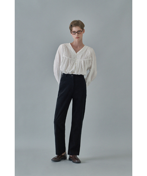 WITHOUT SUMMER(ウィズアウトサマ)の「バンズ コーデュロイパンツ_ブラック(その他パンツ・レディース・その他・S/M)」の1枚目の写真