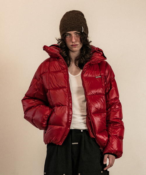 THEVINYLHOUSE(ザバイニルハウス)の「HOODED DUCK DOWN JACKET BURGUNDY(ダウンジャケット/コート・メンズ・その他・L/M/S)」の4枚目の写真