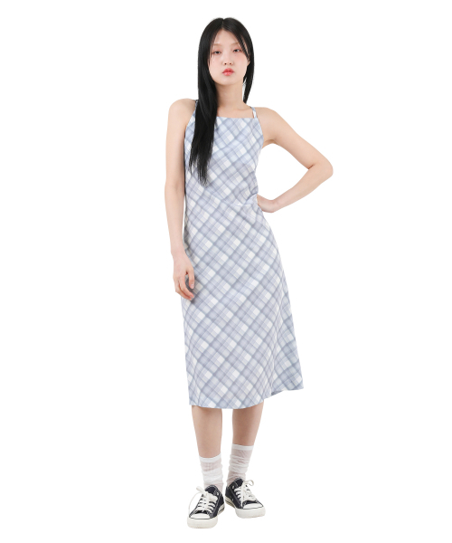 KATHARSIS（カタルシス）の「ビスチェバックレスコルセットワンピースブルーチェック ONE SIZE（ワンピース・レディース・その他・ONE SIZE）」の2枚目の写真
