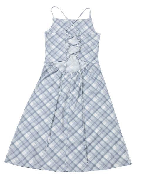 KATHARSIS（カタルシス）の「ビスチェバックレスコルセットワンピースブルーチェック ONE SIZE（ワンピース・レディース・その他・ONE SIZE）」の9枚目の写真