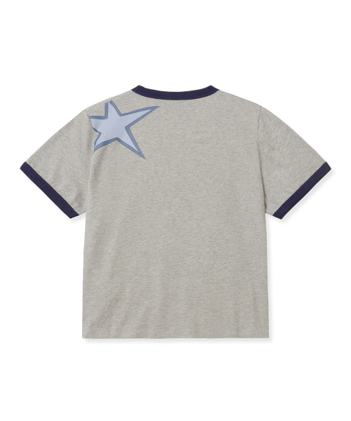 BROWNBREATH(ブラウンブレス)の「BXM W RINGER TEE - MELANGE GREY(Tシャツ/カットソー・レディース・その他・S/M)」の2枚目の写真