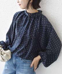 SHIPS | 〈手洗い可能〉ドット リボン デザイン 長袖 ブラウス(シャツ/ブラウス)