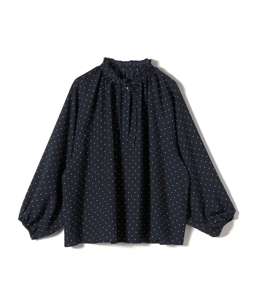 SHIPS（シップス）の「〈手洗い可能〉ドット リボン デザイン 長袖 ブラウス（シャツ/ブラウス・レディース・ネイビー・ONE SIZE）」の12枚目の写真