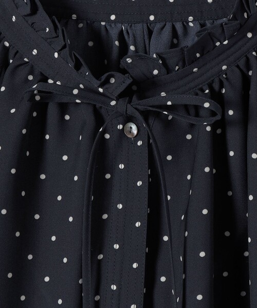SHIPS（シップス）の「〈手洗い可能〉ドット リボン デザイン 長袖 ブラウス（シャツ/ブラウス・レディース・ネイビー・ONE SIZE）」の16枚目の写真