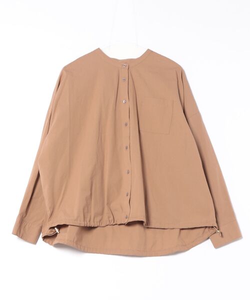 PREFERIR(プレフェリール)の「【ZOZO限定】裾ドロストワイドシャツブラウス(シャツ/ブラウス・レディース・ブラック/ネイビー/キャメル・FREE)」の18枚目の写真