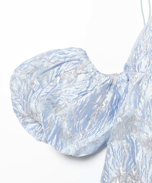 CAROLINA GLASER（カロリナ グレイサー）の「ジャカード バルーンキャミソールワンピース（ワンピース・レディース・ラベンダー/サックスブルー・ONE SIZE）」の13枚目の写真