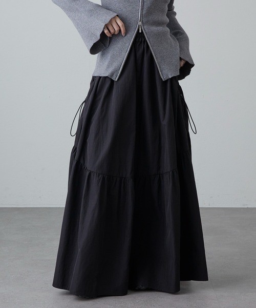 Lui's(ルイス)の「BIGポケットギャザースカート(スカート・レディース・ブラック/チャコールグレー/ベージュ系その他・FREE)」の1枚目の写真