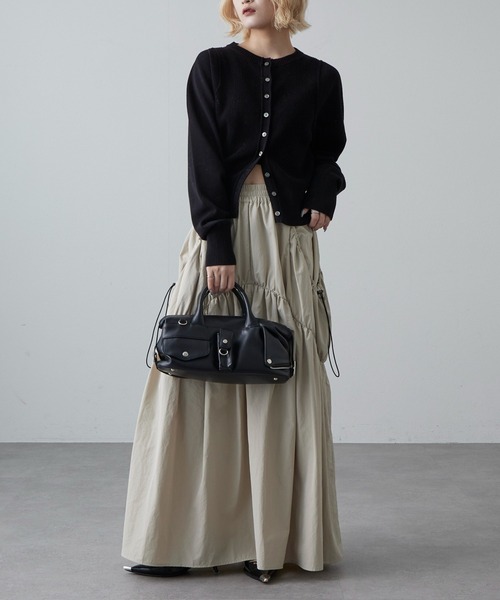 Lui's(ルイス)の「BIGポケットギャザースカート(スカート・レディース・ブラック/チャコールグレー/ベージュ系その他・FREE)」の18枚目の写真