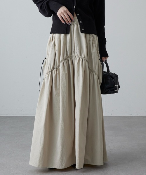 Lui's(ルイス)の「BIGポケットギャザースカート(スカート・レディース・ブラック/チャコールグレー/ベージュ系その他・FREE)」の15枚目の写真