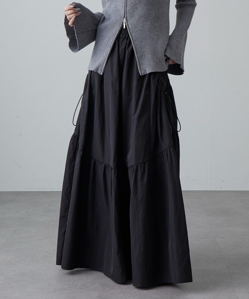 Lui's(ルイス)の「BIGポケットギャザースカート(スカート・レディース・ブラック/チャコールグレー/ベージュ系その他・FREE)」の9枚目の写真