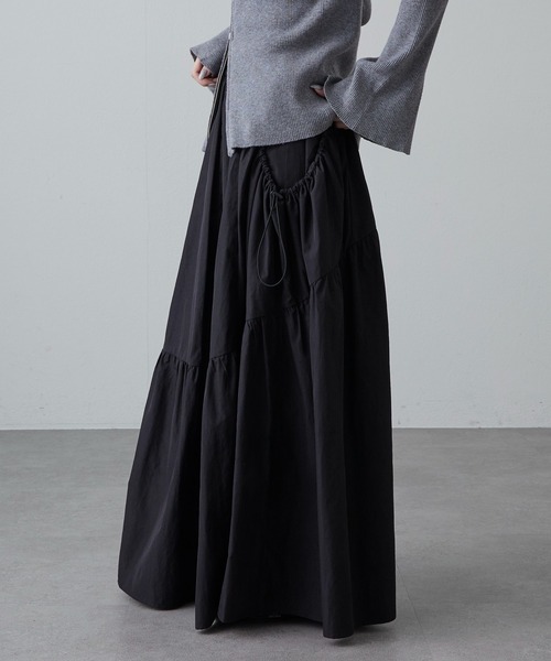 Lui's(ルイス)の「BIGポケットギャザースカート(スカート・レディース・ブラック/チャコールグレー/ベージュ系その他・FREE)」の11枚目の写真