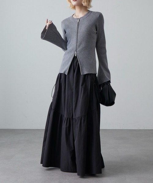 Lui's(ルイス)の「BIGポケットギャザースカート(スカート・レディース・ブラック/チャコールグレー/ベージュ系その他・FREE)」の14枚目の写真