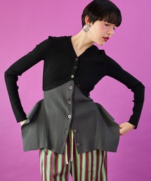 OMMO（オーエムエムオー）の「V NECK SHORT KNIT CD（カーディガン/ボレロ）」