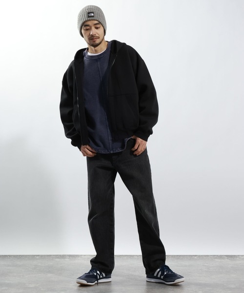 BAYFLOW（ベイフロー）の「ピグメントドローコードスウェット（スウェット・メンズ・チャコール/ネイビー/ベージュ・LARGE/MEDIUM）」の6枚目の写真