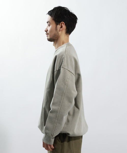 BAYFLOW（ベイフロー）の「ピグメントドローコードスウェット（スウェット・メンズ・チャコール/ネイビー/ベージュ・LARGE/MEDIUM）」の16枚目の写真