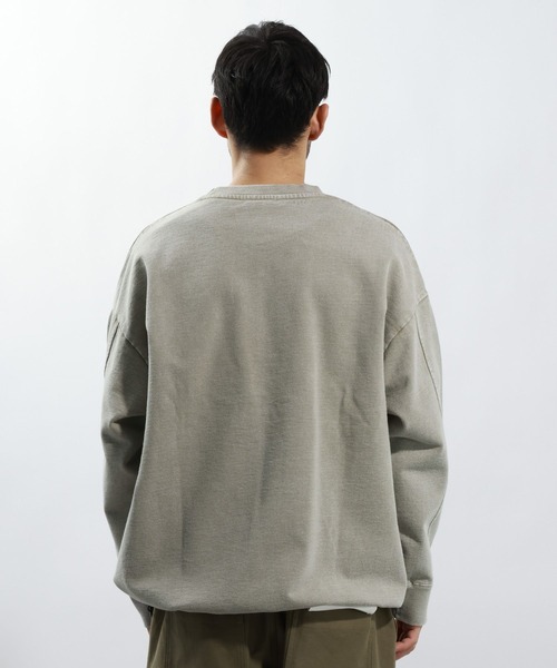 BAYFLOW（ベイフロー）の「ピグメントドローコードスウェット（スウェット・メンズ・チャコール/ネイビー/ベージュ・LARGE/MEDIUM）」の17枚目の写真