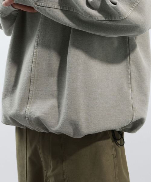 BAYFLOW（ベイフロー）の「ピグメントドローコードスウェット（スウェット・メンズ・チャコール/ネイビー/ベージュ・LARGE/MEDIUM）」の13枚目の写真