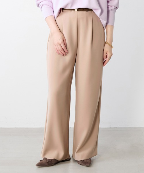 シルキーストレートワイドパンツ〈セットアップ対応〉（その他パンツ