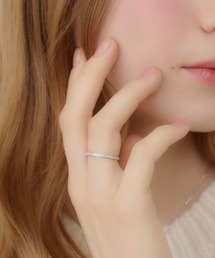 【Monnette】ラインストーンリング