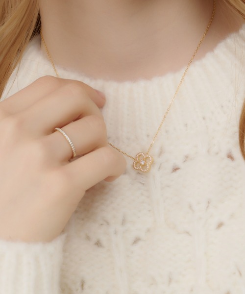 TITTY&CO.(ティティーアンドコー)の「【Monnette】ラインストーンリング(リング・レディース・シルバー/ゴールド・14/12)」の16枚目の写真