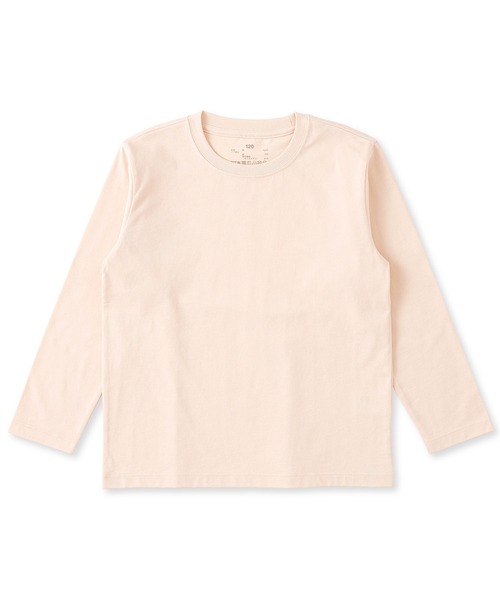 無印良品(ムジルシリョウヒン)の「キッズ 綿天竺編みクルーネック長袖Tシャツ 無地(Tシャツ/カットソー・キッズ・オフホワイト/ブラック/グリーン系/ピンク系/ネイビー・110/120/130/140/150)」の5枚目の写真