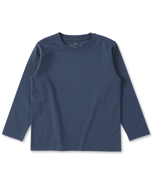 無印良品(ムジルシリョウヒン)の「キッズ 綿天竺編みクルーネック長袖Tシャツ 無地(Tシャツ/カットソー・キッズ・オフホワイト/ブラック/グリーン系/ピンク系/ネイビー・110/120/130/140/150)」の4枚目の写真