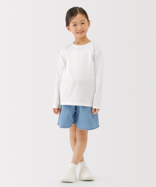 無印良品(ムジルシリョウヒン)の「キッズ 綿天竺編みクルーネック長袖Tシャツ 無地(Tシャツ/カットソー・キッズ・オフホワイト/ブラック/グリーン系/ピンク系/ネイビー・110/120/130/140/150)」の15枚目の写真