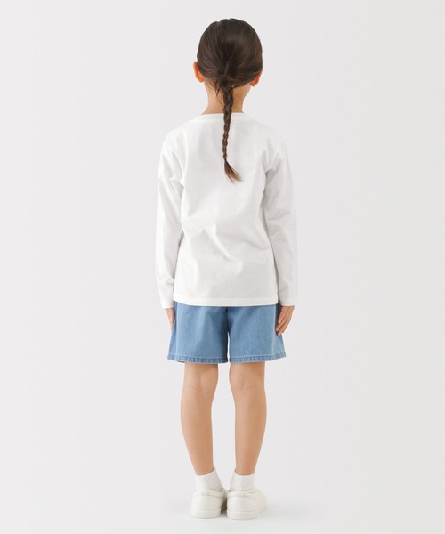 無印良品(ムジルシリョウヒン)の「キッズ 綿天竺編みクルーネック長袖Tシャツ 無地(Tシャツ/カットソー・キッズ・オフホワイト/ブラック/グリーン系/ピンク系/ネイビー・110/120/130/140/150)」の17枚目の写真