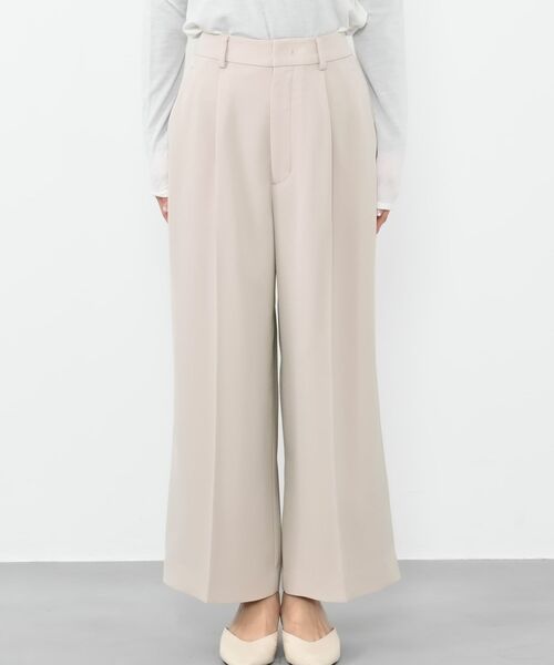 COHINA(コヒナ)の「トリアセジョーゼットストレートパンツ-short & regular 【低身長・小柄女性】(スラックス・レディース・ネイビー/ベージュ/ブラック・M-Regular/S-Regular/XS-Regular/M-Short/S-Short/XS-Short)」の20枚目の写真