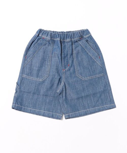 RAGMART(ラグマート)の「デニム5分丈パンツ(デニムパンツ・キッズ・ネイビー/ブルー/アイボリー・130cm/120cm/110cm/100cm)」の3枚目の写真