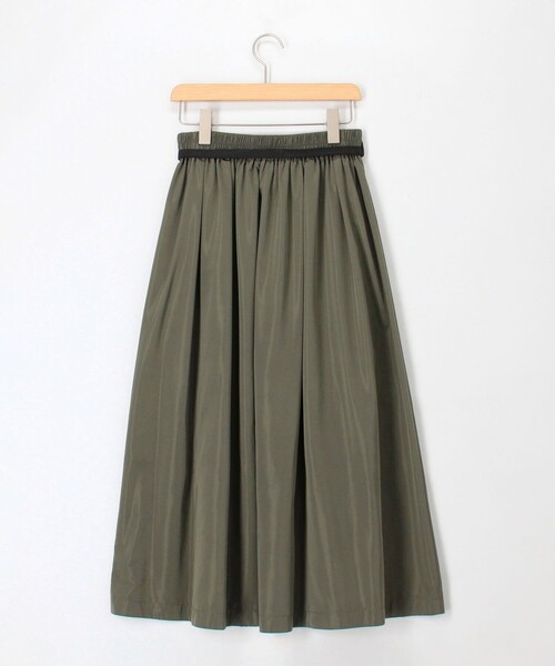 MICO COULIER（ミコクリエ）の「マットタフタスカート（スカート・レディース・ネイビー/オリーブ・36/38）」の21枚目の写真