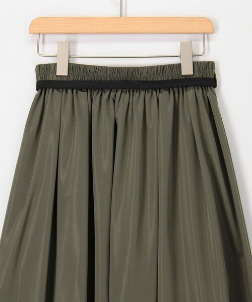MICO COULIER（ミコクリエ）の「マットタフタスカート（スカート・レディース・ネイビー/オリーブ・36/38）」の22枚目の写真