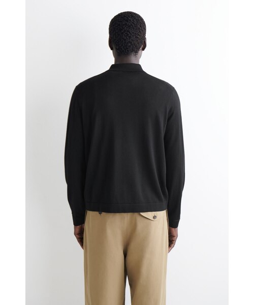 COS(コス)の「メリノウールシャツ(カーディガン/ボレロ・メンズ・ブラック・M/L/XS/S/XL)」の4枚目の写真