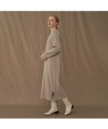 Modern Round neck Long Knit One-piece (3colors)
