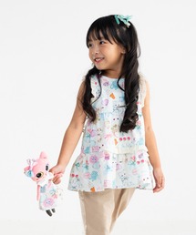 nino | ミントストライプねこプリント　ティアードブラウス(シャツ/ブラウス)