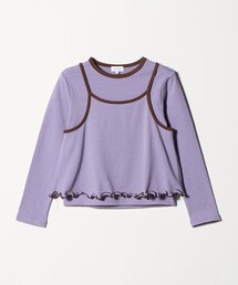 green label relaxing | ボーダーTシャツ＋キャミソール セット / キッズ 140cm-160cm(Tシャツ/カットソー)