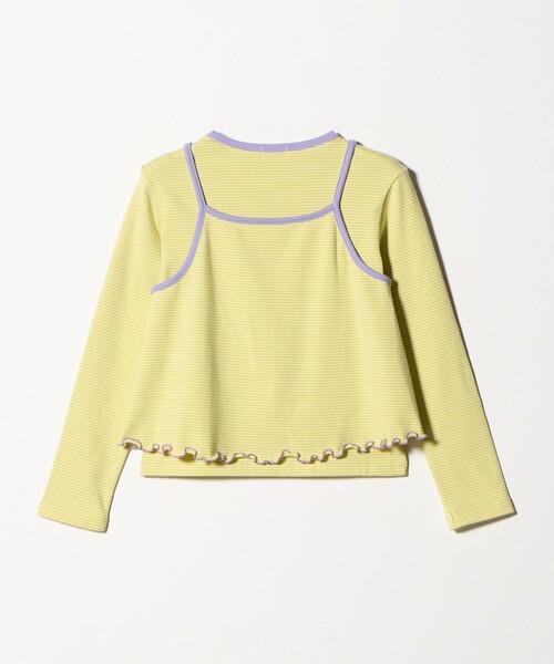 green label relaxing（グリーンレーベルリラクシング）の「ボーダーTシャツ＋キャミソール セット / キッズ 140cm-160cm（Tシャツ/カットソー・キッズ・パープル/イエロー/オフホワイト・160cm/150cm/140cm）」の19枚目の写真