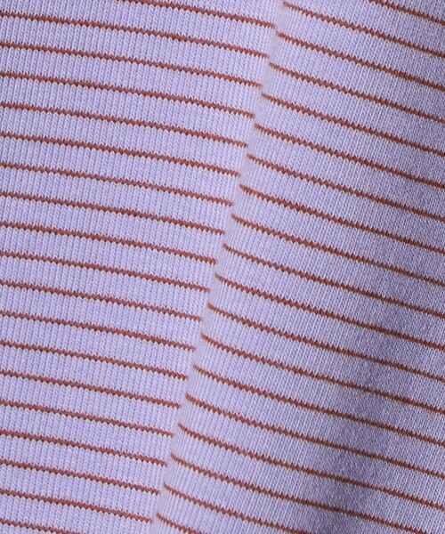 green label relaxing（グリーンレーベルリラクシング）の「ボーダーTシャツ＋キャミソール セット / キッズ 140cm-160cm（Tシャツ/カットソー・キッズ・パープル/イエロー/オフホワイト・160cm/150cm/140cm）」の6枚目の写真