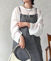 メッシュスラブジャージプルオーバー