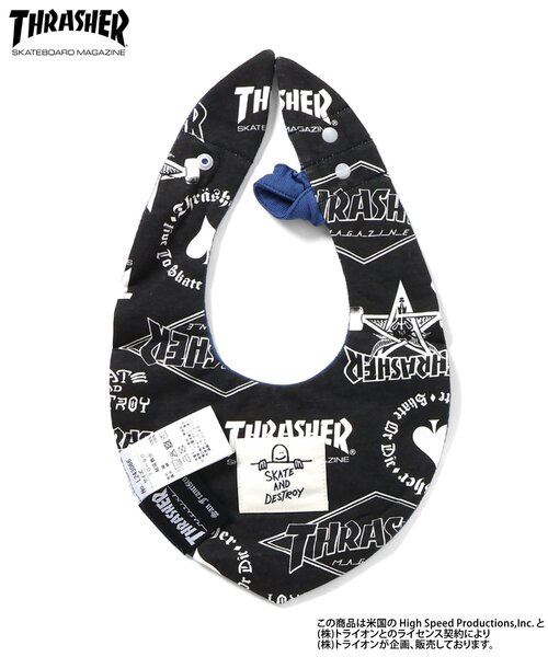 Ampersand（アンパサンド）の「THRASHER　スタイ（スタイ/よだれかけ・キッズ・ブルー/ブラック・90）」の5枚目の写真