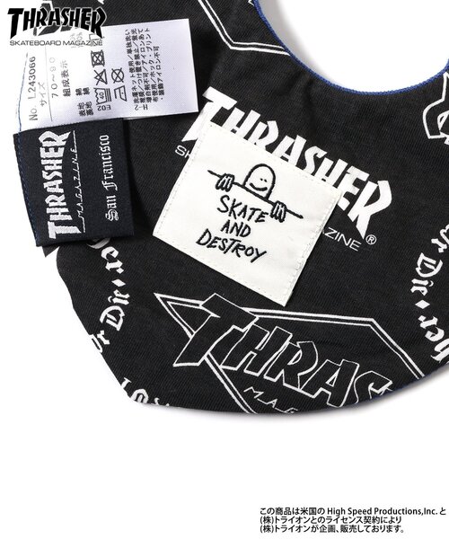 Ampersand（アンパサンド）の「THRASHER　スタイ（スタイ/よだれかけ・キッズ・ブルー/ブラック・90）」の12枚目の写真