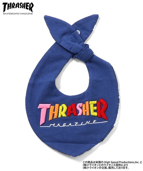 Ampersand（アンパサンド）の「THRASHER　スタイ（スタイ/よだれかけ・キッズ・ブルー/ブラック・90）」の4枚目の写真