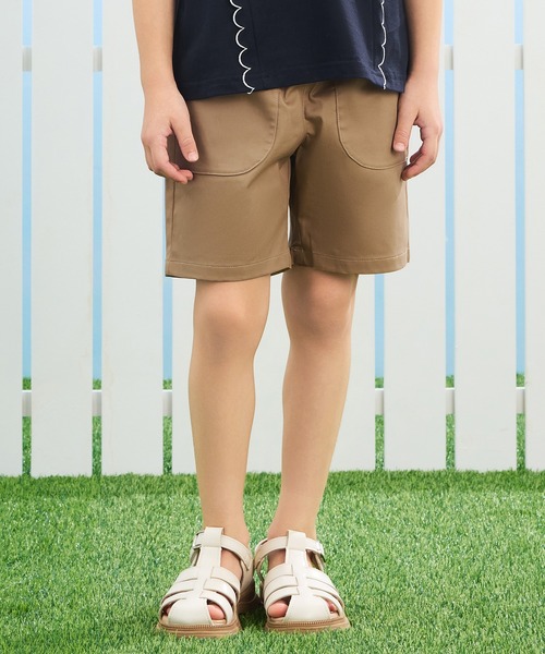 combimini(コンビミニ)の「ストレッチツイルショートパンツ(その他パンツ・キッズ・レッド/ベージュ/ダークグレー・80/90/100/110/120)」の3枚目の写真
